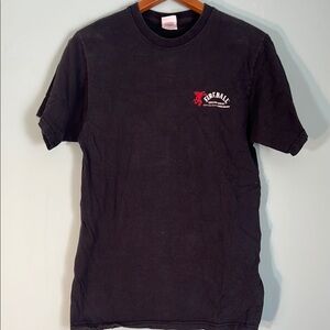 Classic Black Short Sleeve Tee with FireBall Logo